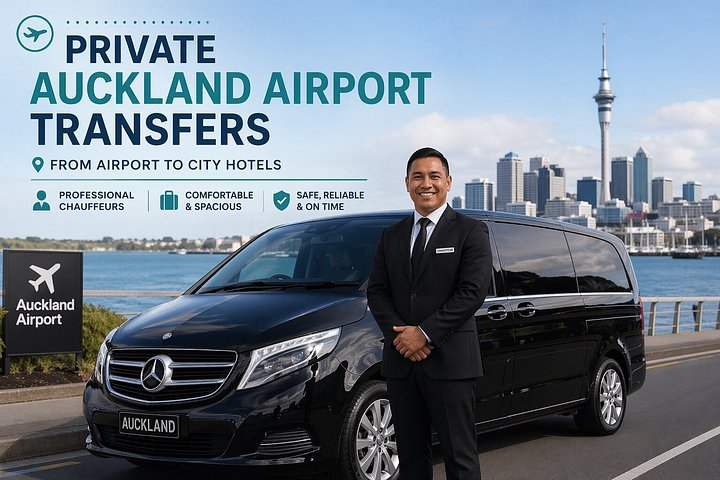Private Auckland Airport Transfer: to/from City Hotels in Minivan - Photo 1 of 13